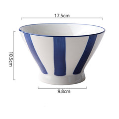 Hand Painted Ceramic Bowl for Family Dinners