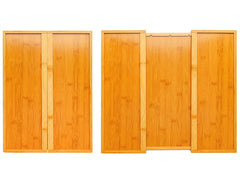 Expandable Bamboo Drawer Organizer with 6-8 Compartments