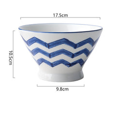 Hand Painted Ceramic Bowl for Family Dinners